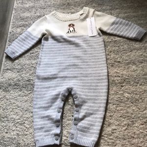 Striped Baby Sweater Onesie